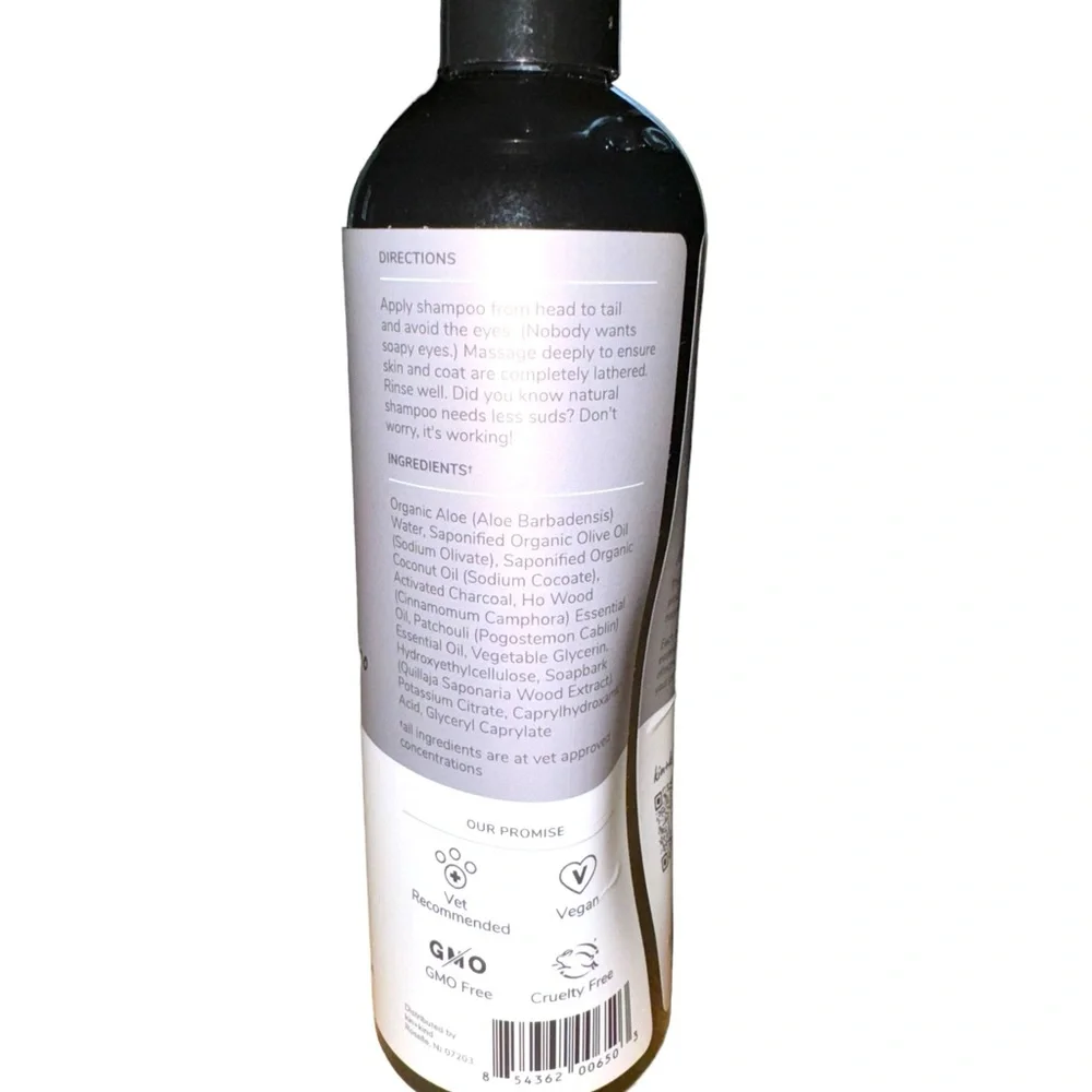 Kin+Kind Charcoal Natural Shampoo for Dogs, Patchouli, 12 fl oz (354 ml)